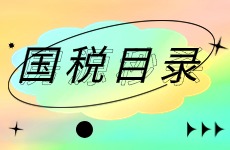 2023版本国税专业目录封面