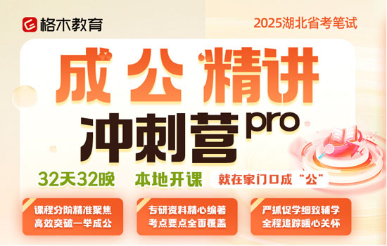 2025湖北省考-成'公'精讲冲刺营pro