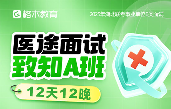 2025事业单位E类-医途面试致知A班封面
