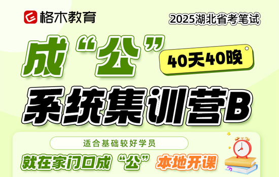 2025湖北省考-成'公'系统集训营B封面图