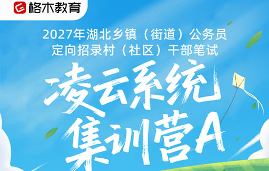 2027湖北省考村干部--凌云系统集训营A介绍图片