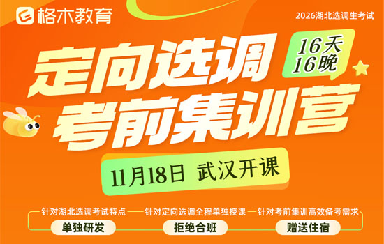 2026湖北选调生--定向选调考前集训营