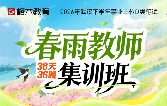 2026武汉下半年事业单位--春雨教师集训班介绍图片