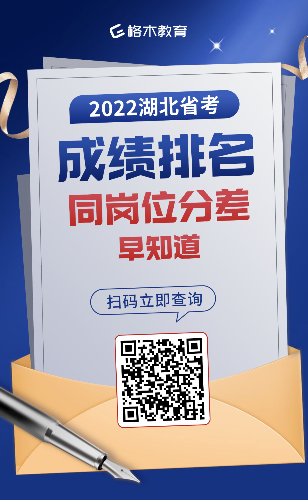 2022湖北省市县乡考试录用公务员笔试成绩查询公告