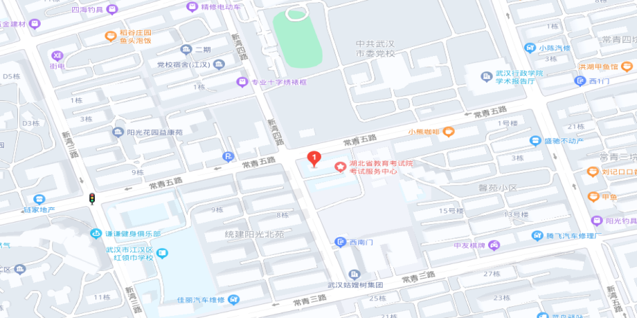 2023武汉市事业单位笔试考点：湖北省教育考试院杨汉湖标准化考场