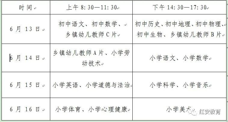2023年黄冈红安县公开招聘中小学幼儿园教师面试资格审查公告