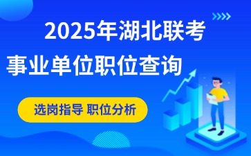 2025湖北联考事业单位职位查询