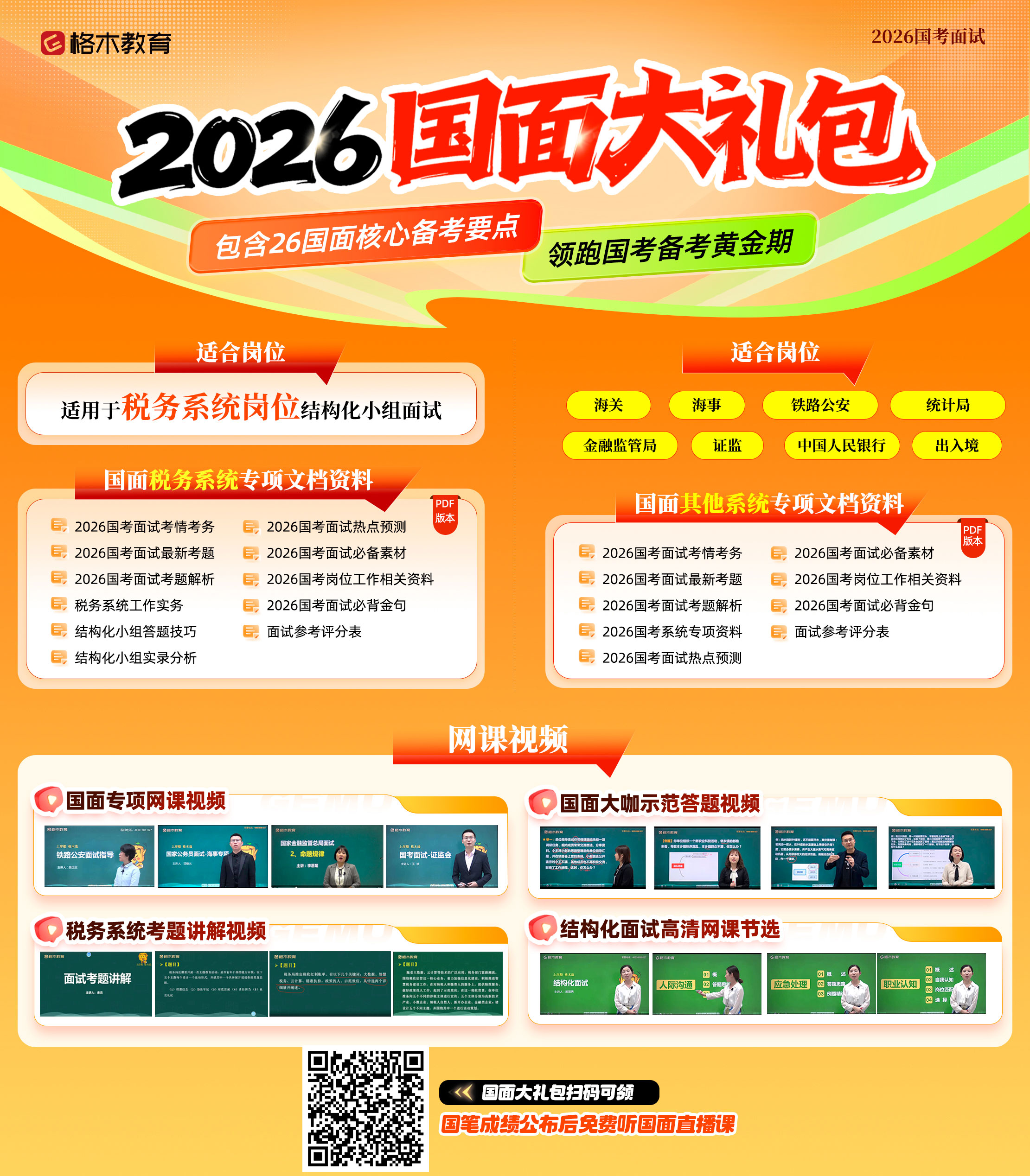 2026国考面试大礼包