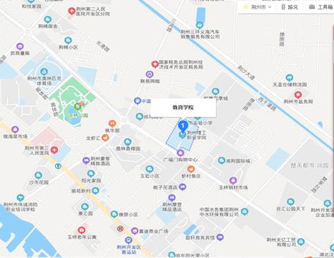 2023年荆州市公务员笔试考前温馨提示及考点地图图2