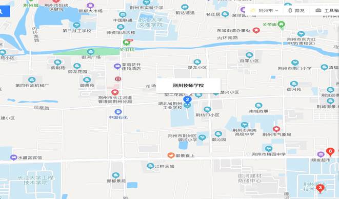 2023年国考湖北荆州考点分布图：荆州技师学院南校区